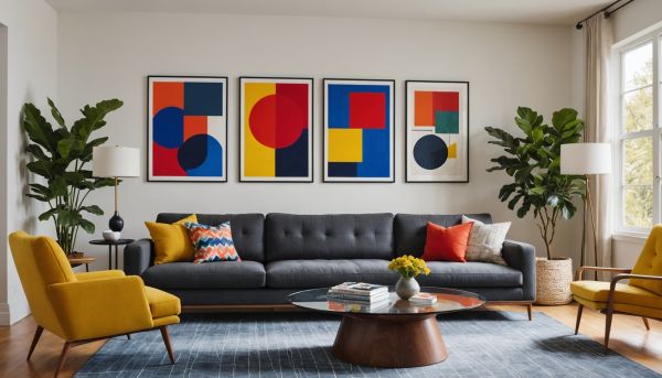 Exposer des œuvres d'art moderne dans son salon